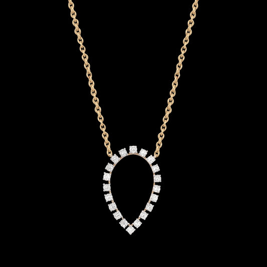 18 KT DIAMOND SHORT NECKLACE 7.324 Gms - MJ25SN130
