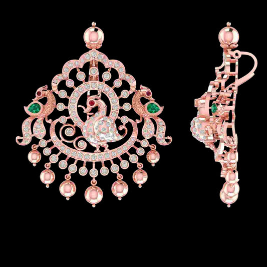 Diamond PENDANT With 13.054 Gms of 18 Kt Gold and 1.516 Cts of Certified Natural Diamonds Code: MJ26PND143