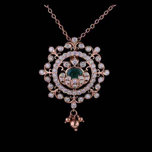 Diamond PENDANT With 8.635 Gms of 18 Kt Gold and 1.146 Cts of Certified Natural Diamonds Code: MJ26PND60