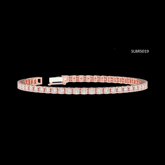 18 KT DIAMOND TENNIS BRACELET 8 Gms - MJ25TB264