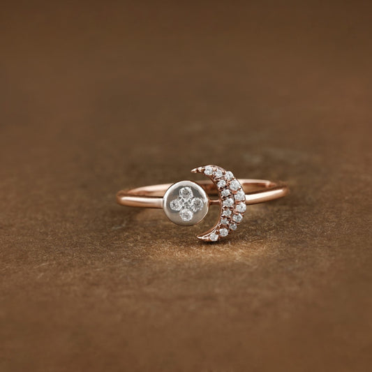 Diamond RING With 2.048 Gms of 18 Kt Gold and 0.135 Cts of Certified Natural Diamonds Code: MJ26RG630