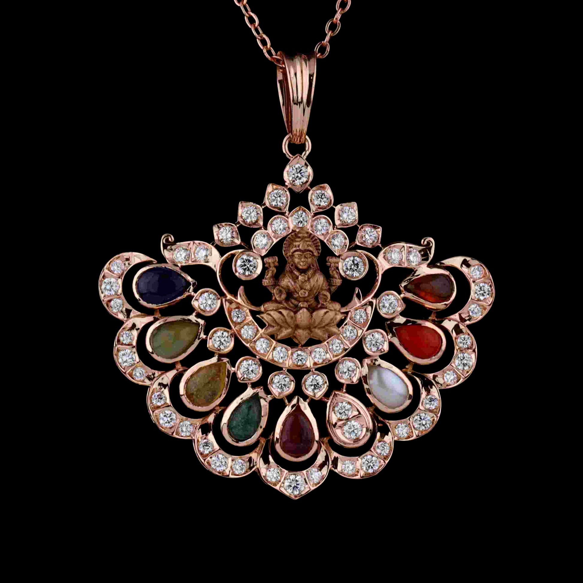 Diamond PENDANT With 14.7 Gms of 18 Kt Gold and 1.497 Cts of Certified Natural Diamonds Code: MJ26PND66