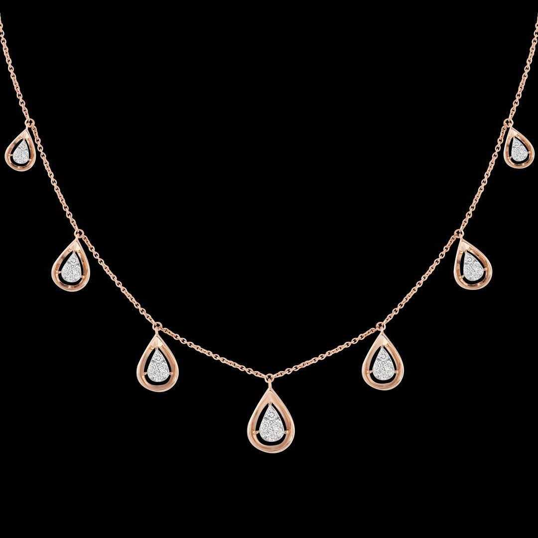 18 KT DIAMOND SHORT NECKLACE 5.3 Gms - MJ25SN119