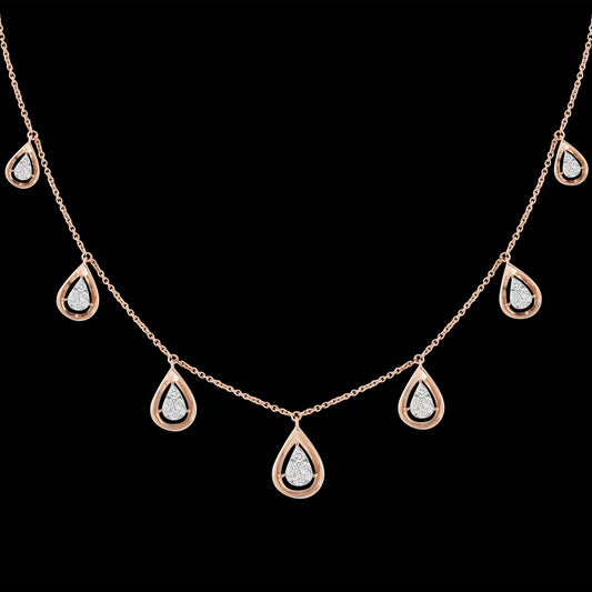 18 KT DIAMOND SHORT NECKLACE 5.3 Gms - MJ25SN119