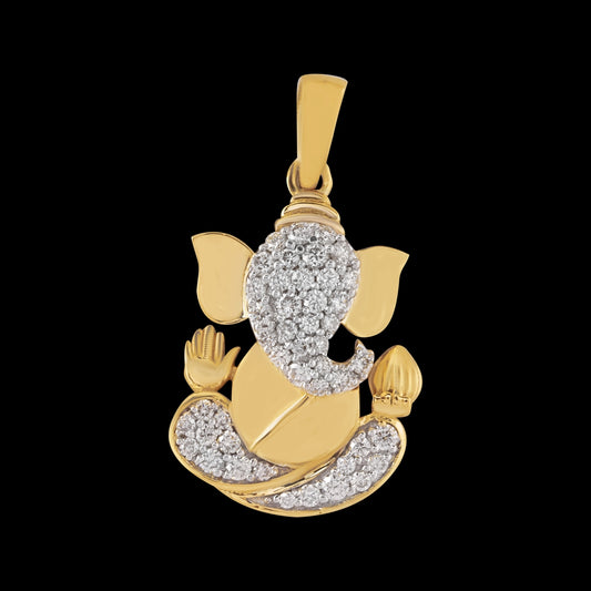 18 KT DIAMOND PENDANT 3.866 Gms - MJ25PD125