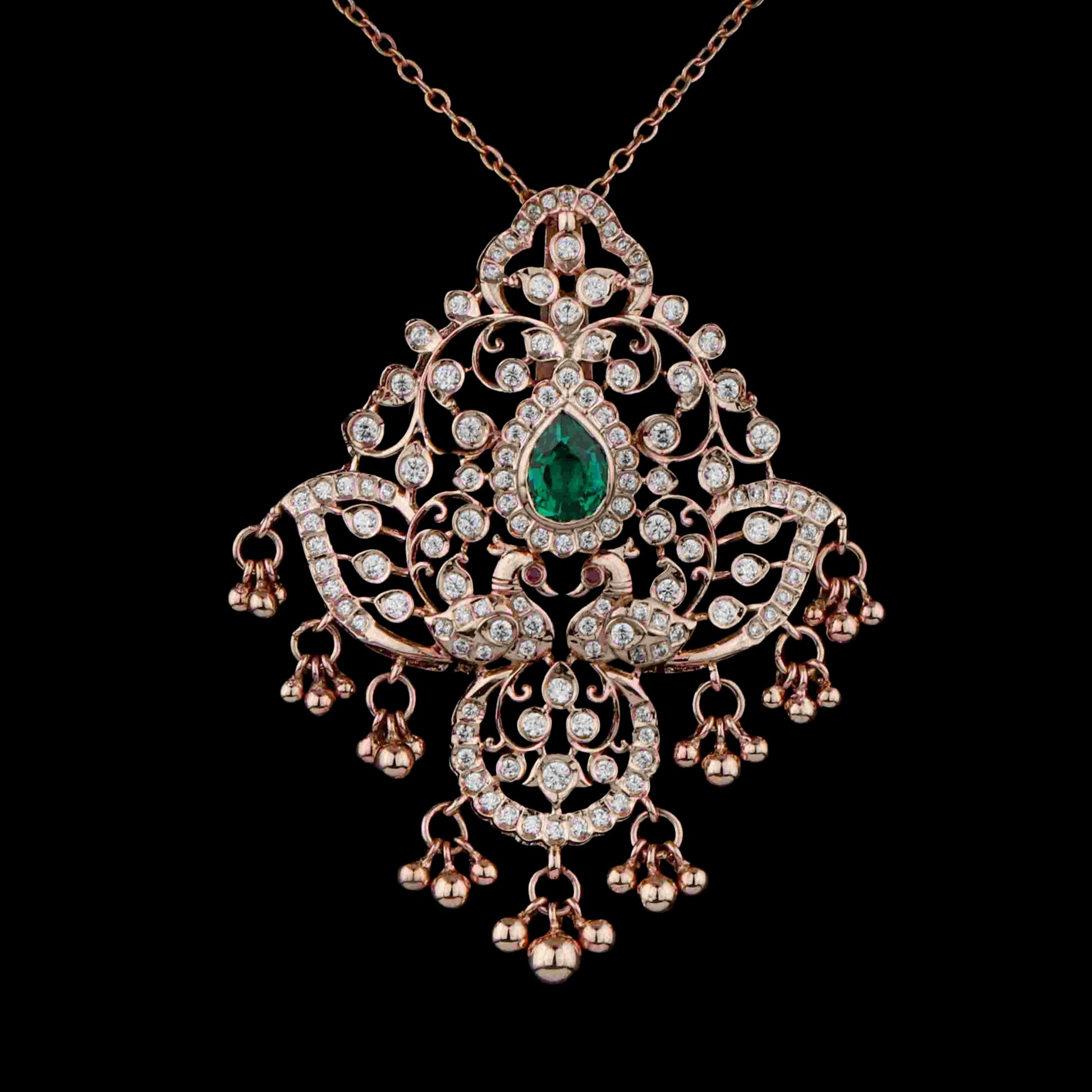 Diamond PENDANT With 13.78 Gms of 18 Kt Gold and 1.554 Cts of Certified Natural Diamonds Code: MJ26PND54