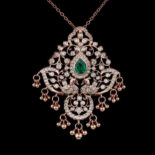Diamond PENDANT With 13.78 Gms of 18 Kt Gold and 1.554 Cts of Certified Natural Diamonds Code: MJ26PND54