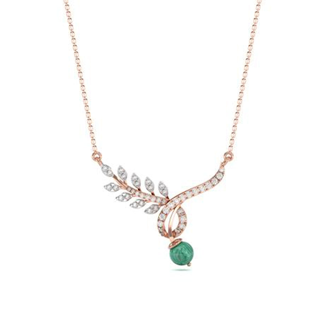 18 KT DIAMOND SHORT NECKLACE 3.953 Gms - MJ25SN117