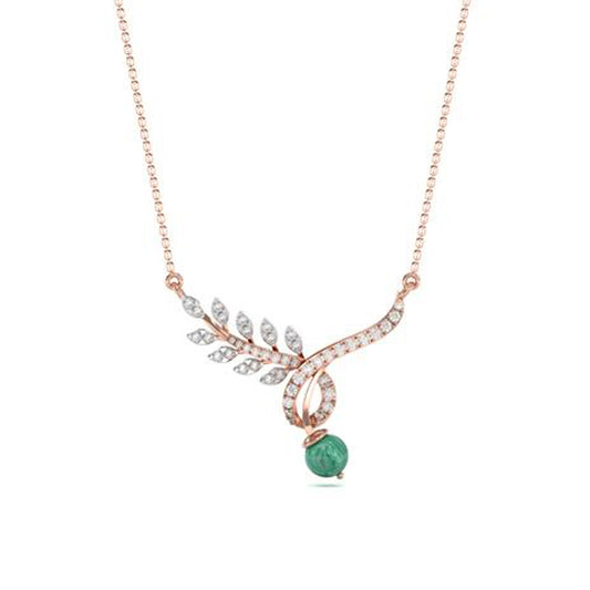 18 KT DIAMOND SHORT NECKLACE 3.953 Gms - MJ25SN117