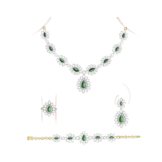 18 KT DIAMOND NECKLACE  Gms - MJ25NK578