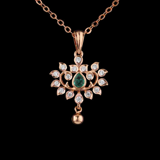 Diamond PENDANT With 2.17 Gms of 18 Kt Gold and 0.255 Cts of Certified Natural Diamonds Code: MJ26PND104