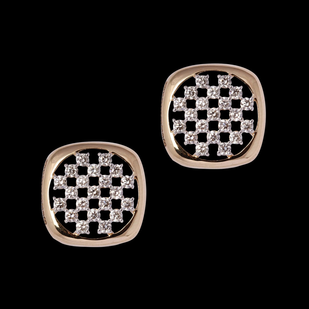 18 KT DIAMOND EARRING 3.72 Gms - MJ25ER38