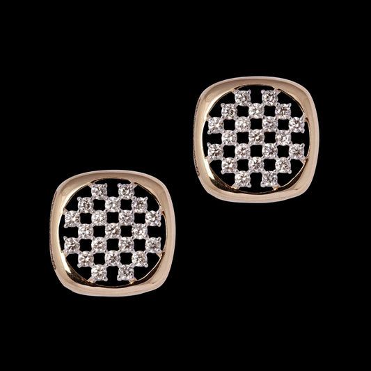 18 KT DIAMOND EARRING 3.72 Gms - MJ25ER38