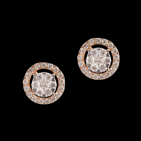 18 KT DIAMOND EARRING 3.588 Gms - MJ25ER34