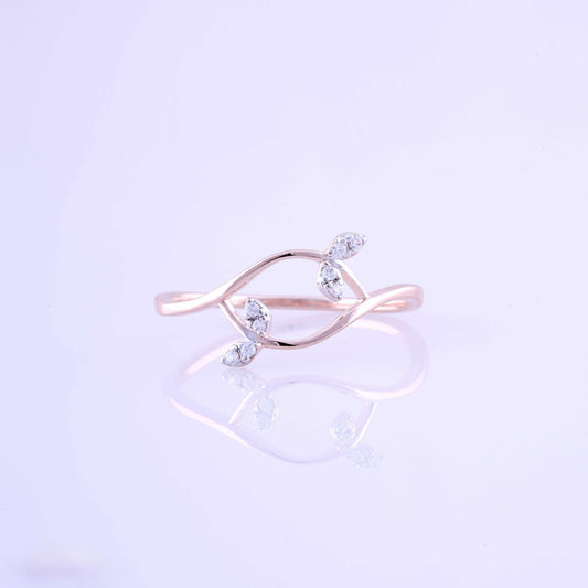 Diamond RING With 1.19 Gms of 18 Kt Gold and 0.04 Cts of Certified Natural Diamonds Code: MJ26RG652