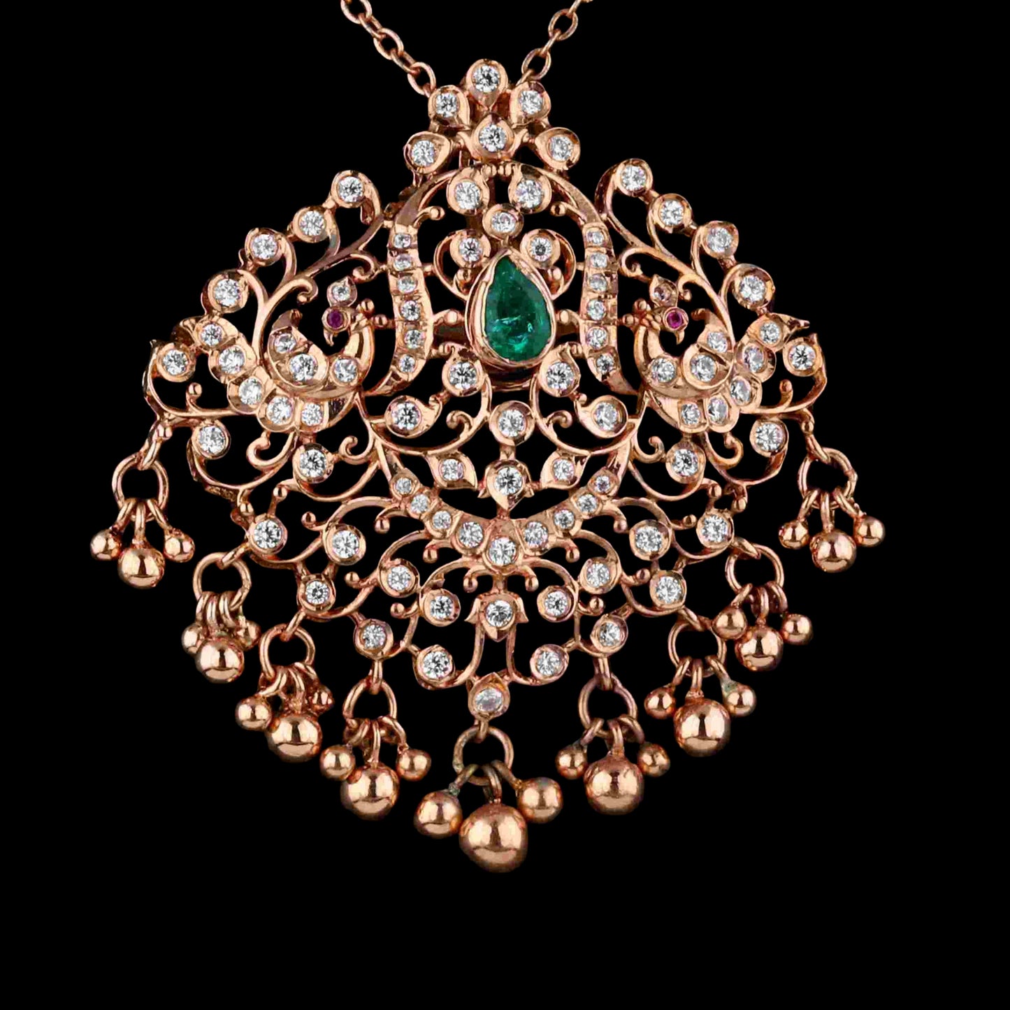 Diamond PENDANT With 11.22 Gms of 18 Kt Gold and 1.376 Cts of Certified Natural Diamonds Code: MJ26PND106