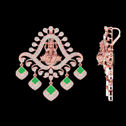 Diamond PENDANT With 13.5 Gms of 18 Kt Gold and 1.491 Cts of Certified Natural Diamonds Code: MJ26PND53
