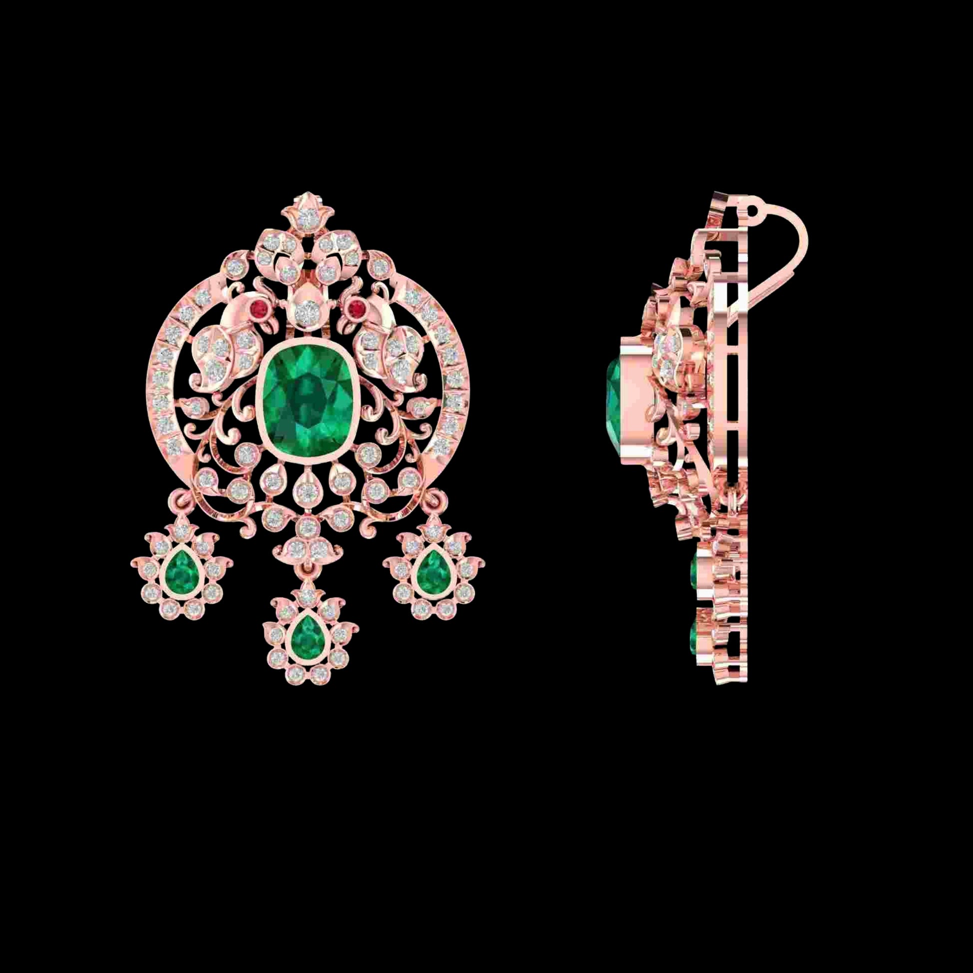 Diamond PENDANT With 10 Gms of 18 Kt Gold and 1 Cts of Certified Natural Diamonds Code: MJ26PND147
