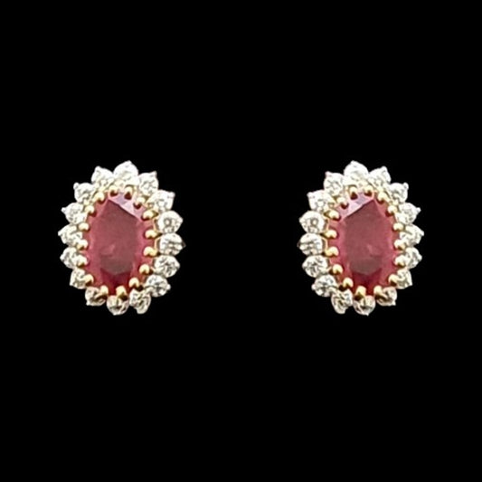 18 KT DIAMOND EARRING 2.02 Gms - MJ25ER363