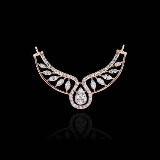 18 KT DIAMOND MANGALSUTRA 4.952 Gms - MJ25MS112