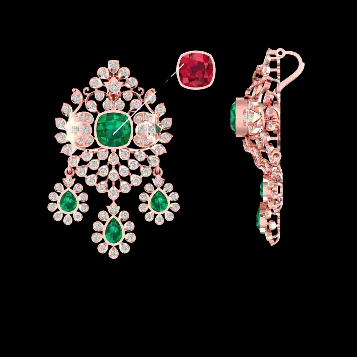 Diamond PENDANT With 11.697 Gms of 18 Kt Gold and 1.476 Cts of Certified Natural Diamonds Code: MJ26PND136