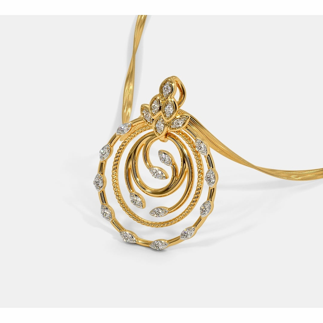 18 KT DIAMOND PENDANT 3 Gms - MJ25PD270