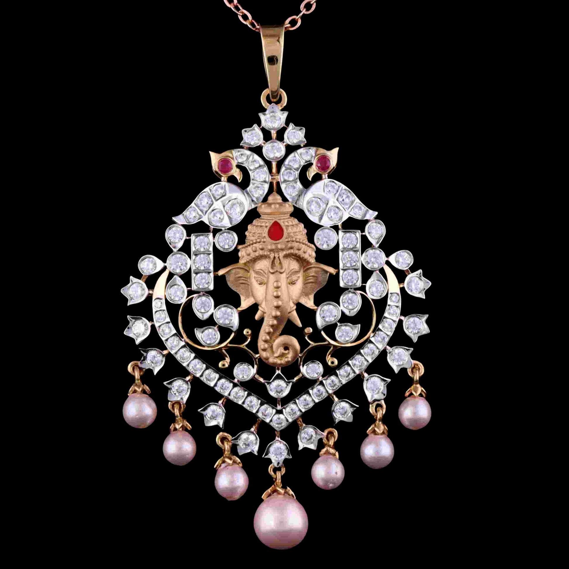 Diamond PENDANT With 14.618 Gms of 18 Kt Gold and 1.689 Cts of Certified Natural Diamonds Code: MJ26PND12