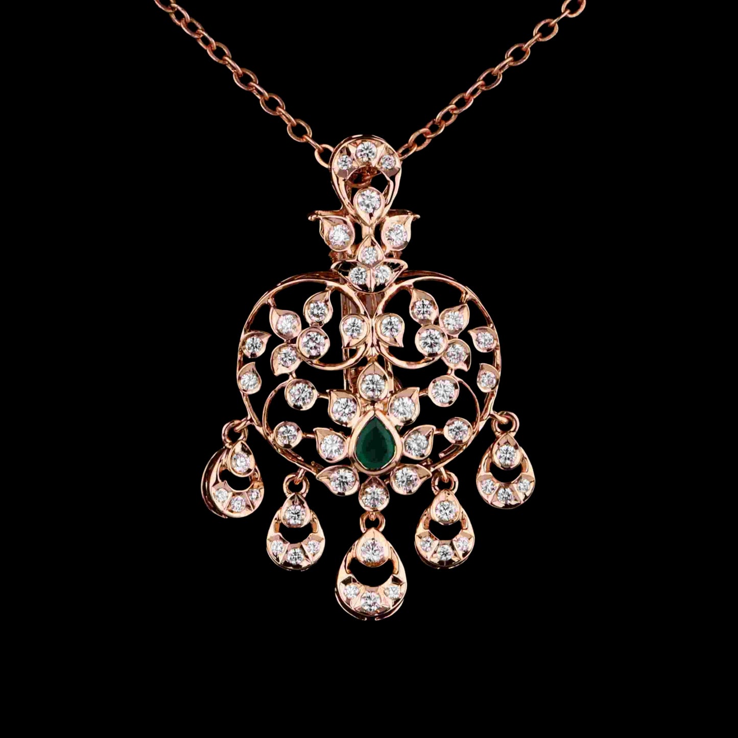 Diamond PENDANT With 6.045 Gms of 18 Kt Gold and 0.758 Cts of Certified Natural Diamonds Code: MJ26PND61