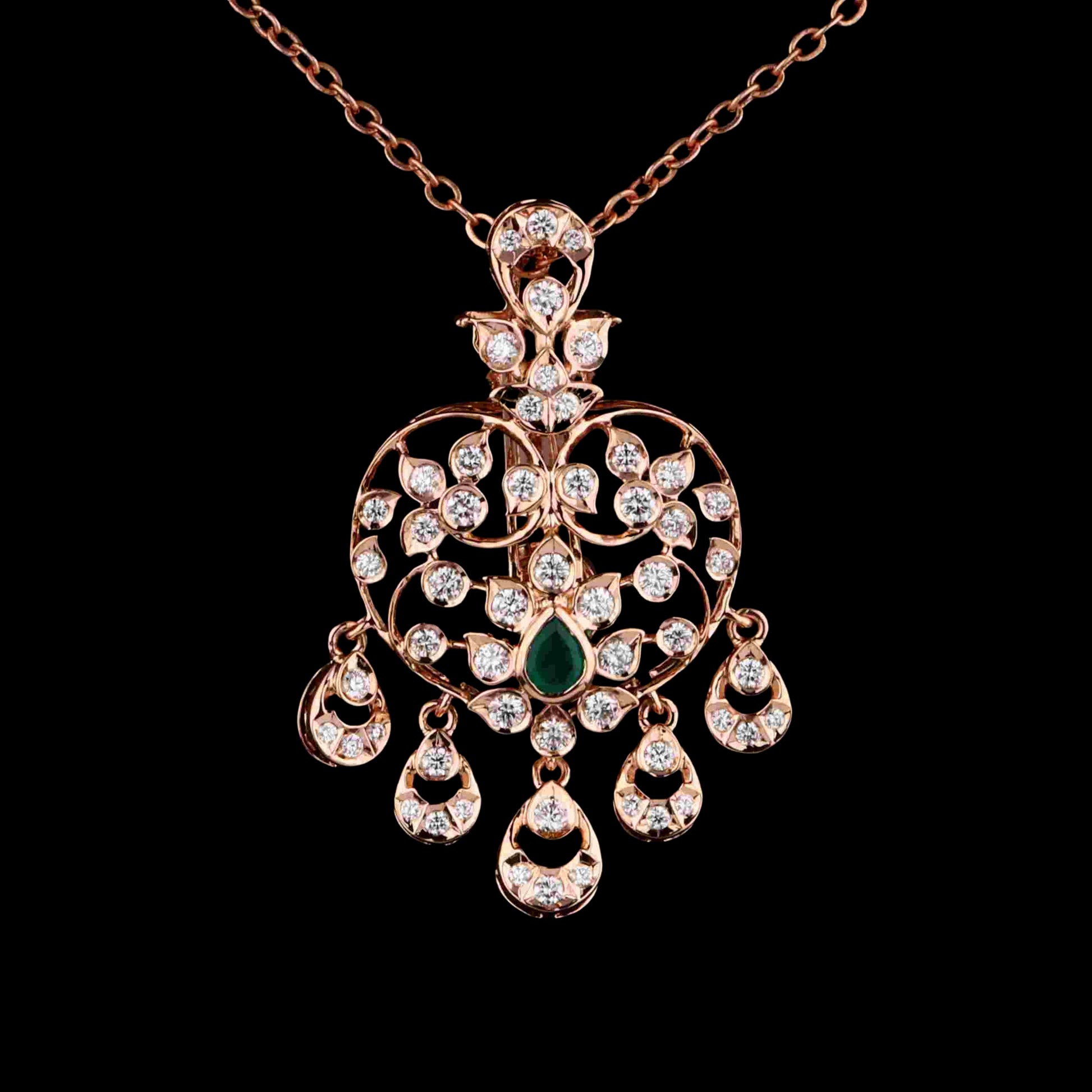 Diamond PENDANT With 6.045 Gms of 18 Kt Gold and 0.758 Cts of Certified Natural Diamonds Code: MJ26PND61