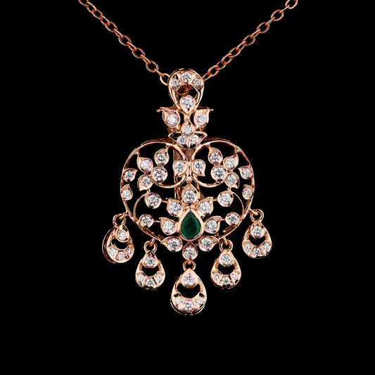 Diamond PENDANT With 6.045 Gms of 18 Kt Gold and 0.758 Cts of Certified Natural Diamonds Code: MJ26PND61