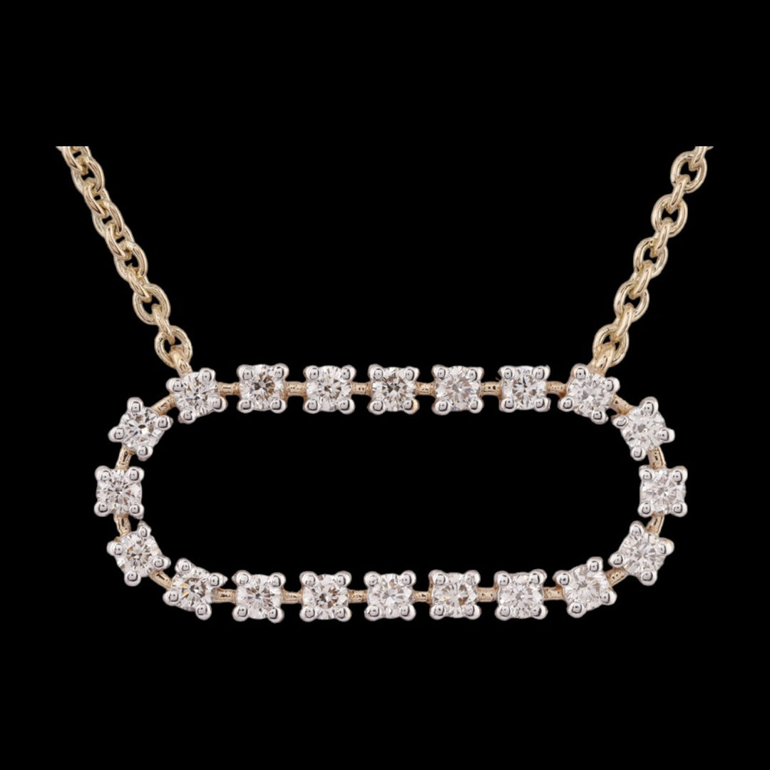 18 KT DIAMOND SHORT NECKLACE 7.826 Gms - MJ25SN131