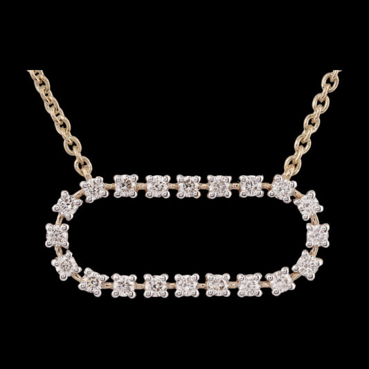 18 KT DIAMOND SHORT NECKLACE 7.826 Gms - MJ25SN131