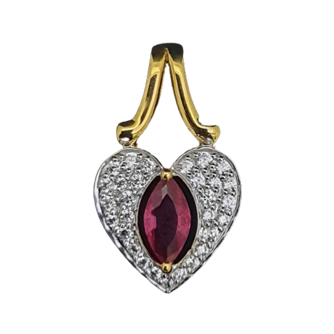 18 KT DIAMOND PENDANT 1.22 Gms - MJ25PD186