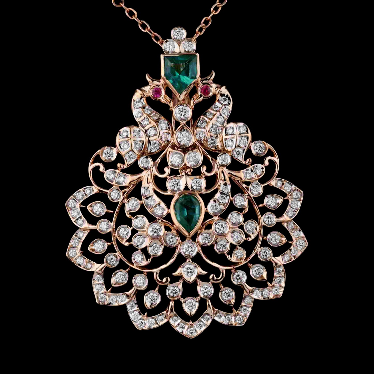 Diamond PENDANT With 13.453 Gms of 18 Kt Gold and 1.562 Cts of Certified Natural Diamonds Code: MJ26PND151