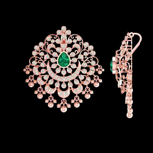 Diamond PENDANT With 15.296 Gms of 18 Kt Gold and 1.939 Cts of Certified Natural Diamonds Code: MJ26PND111
