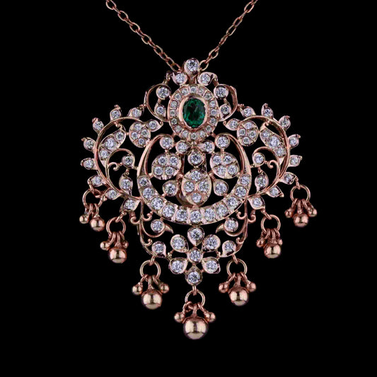 Diamond PENDANT With 11.442 Gms of 18 Kt Gold and 1.569 Cts of Certified Natural Diamonds Code: MJ26PND110