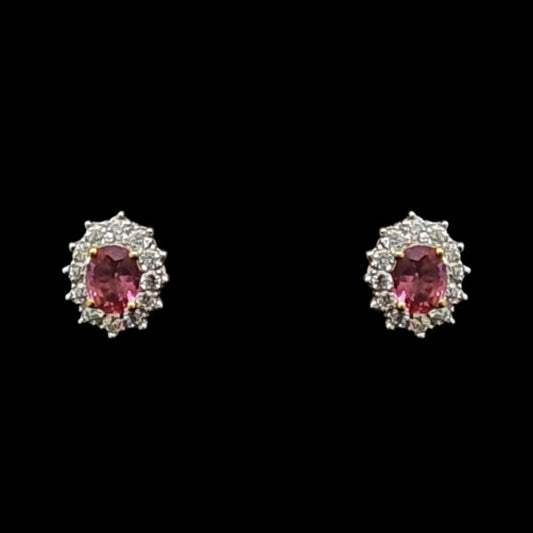 18 KT DIAMOND EARRING 2.06 Gms - MJ25ER407