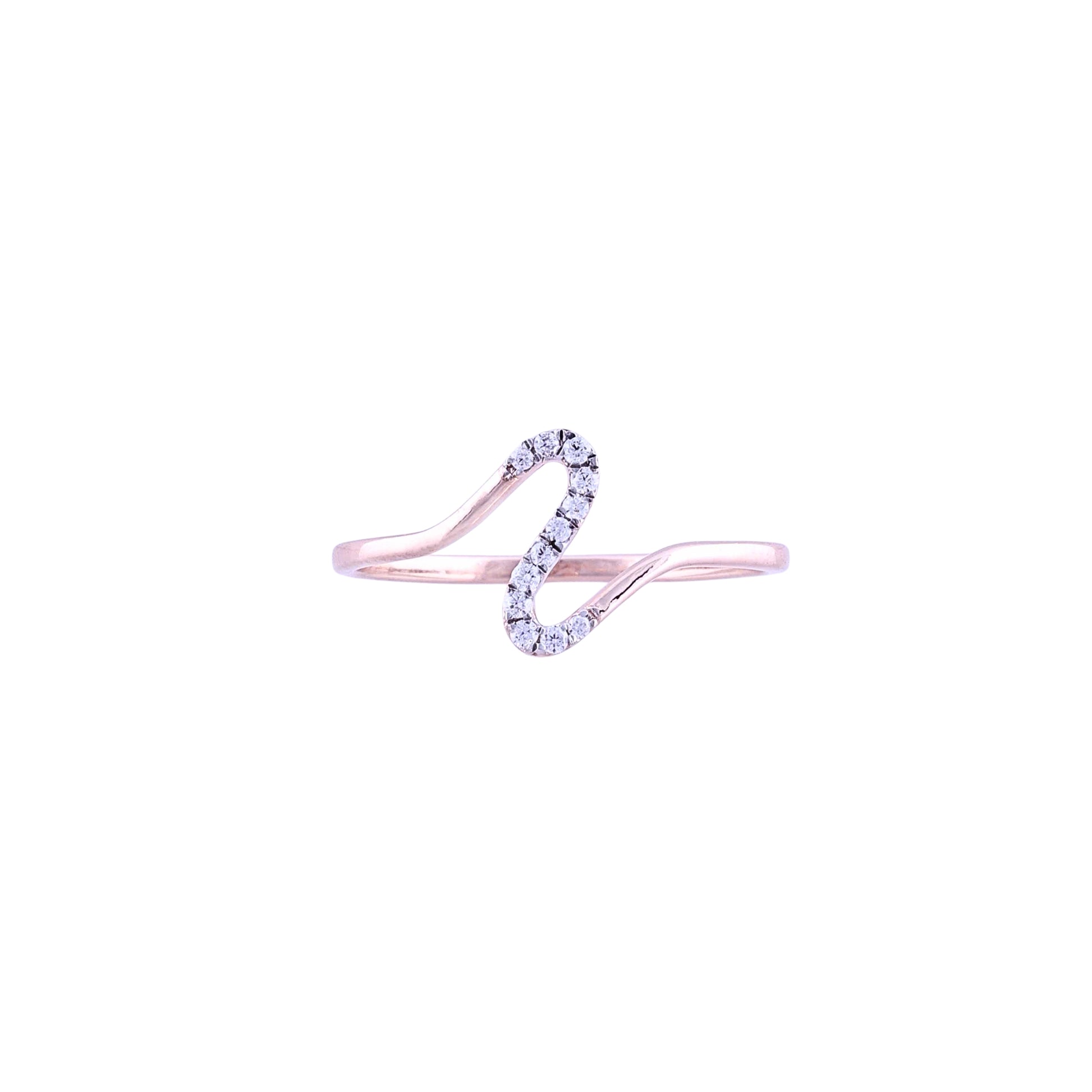 Diamond RING With 1.139 Gms of 18 Kt Gold and 0.064 Cts of Certified Natural Diamonds Code: MJ26RG646