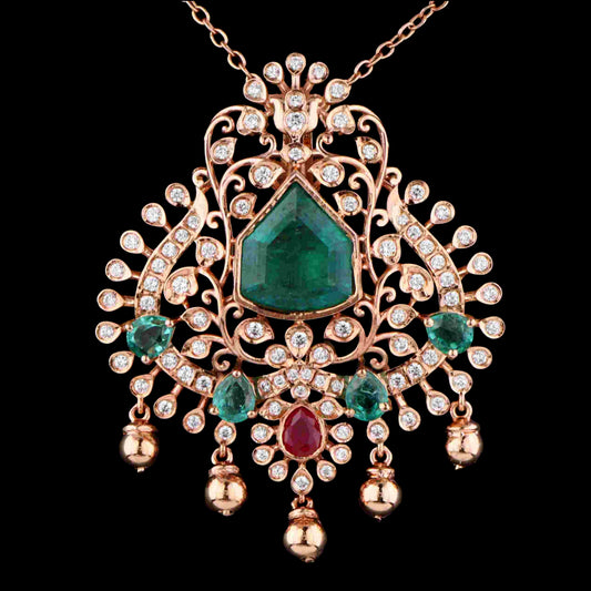 Diamond PENDANT With 13.158 Gms of 18 Kt Gold and 1.037 Cts of Certified Natural Diamonds Code: MJ26PND75