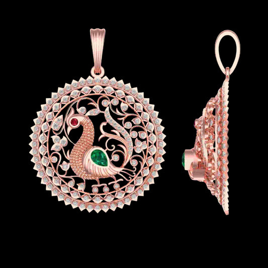 Diamond PENDANT With 10.818 Gms of 18 Kt Gold and 1.364 Cts of Certified Natural Diamonds Code: MJ26PND33