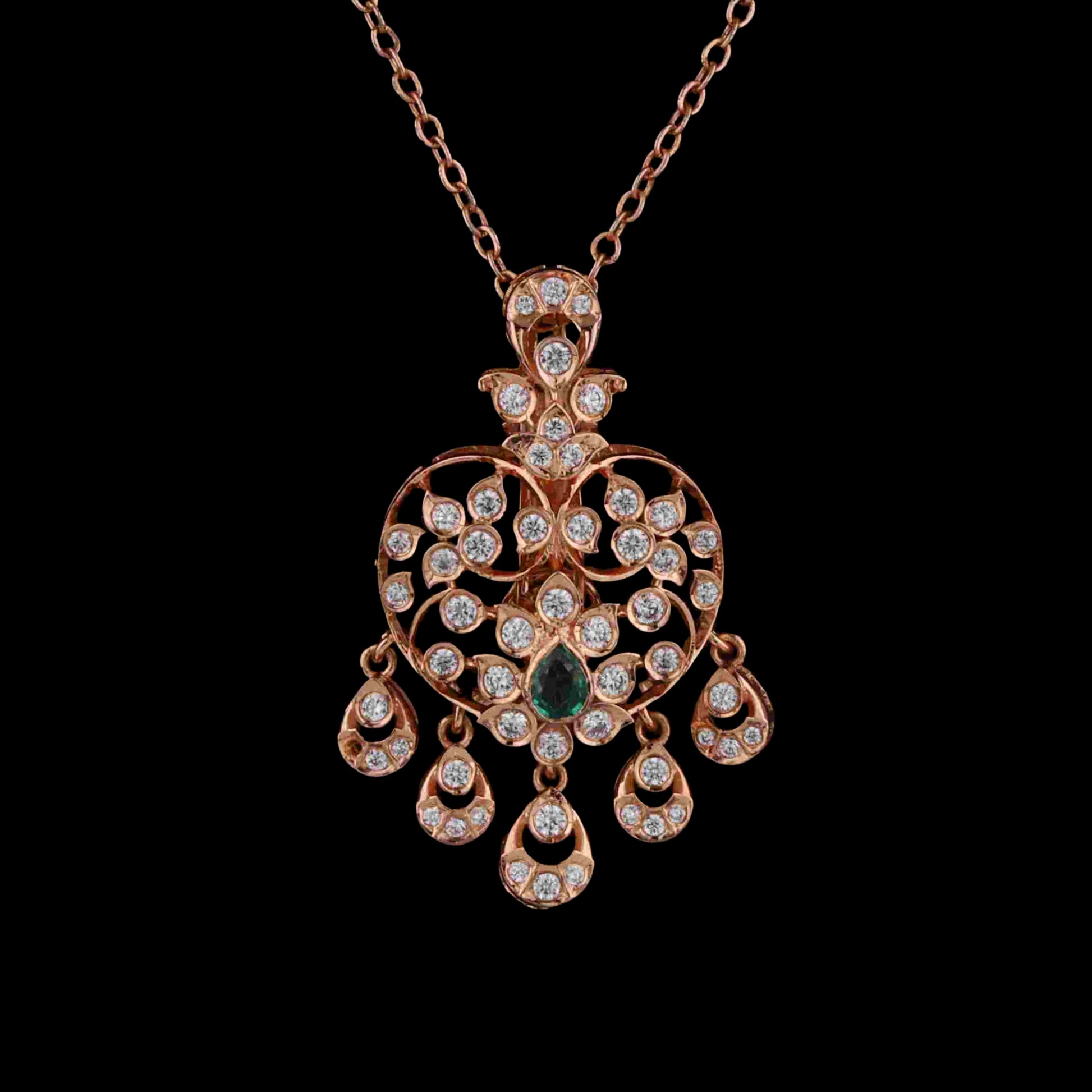 Diamond PENDANT With 7.437 Gms of 18 Kt Gold and 0.71 Cts of Certified Natural Diamonds Code: MJ26PND94
