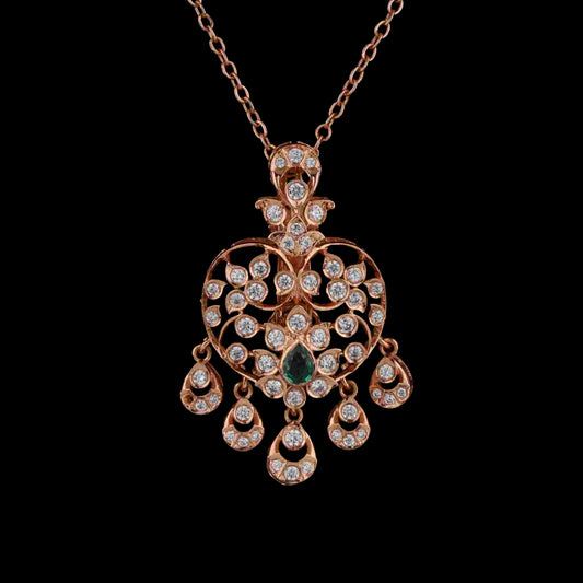 Diamond PENDANT With 7.437 Gms of 18 Kt Gold and 0.71 Cts of Certified Natural Diamonds Code: MJ26PND94