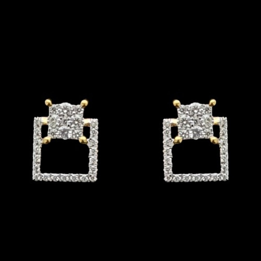 18 KT DIAMOND EARRING 2.38 Gms - MJ25ER409