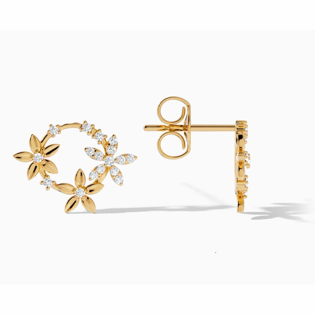 18 KT DIAMOND EARRING 4.5 Gms - MJ25ER263