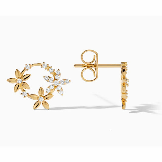 18 KT DIAMOND EARRING 4.5 Gms - MJ25ER263