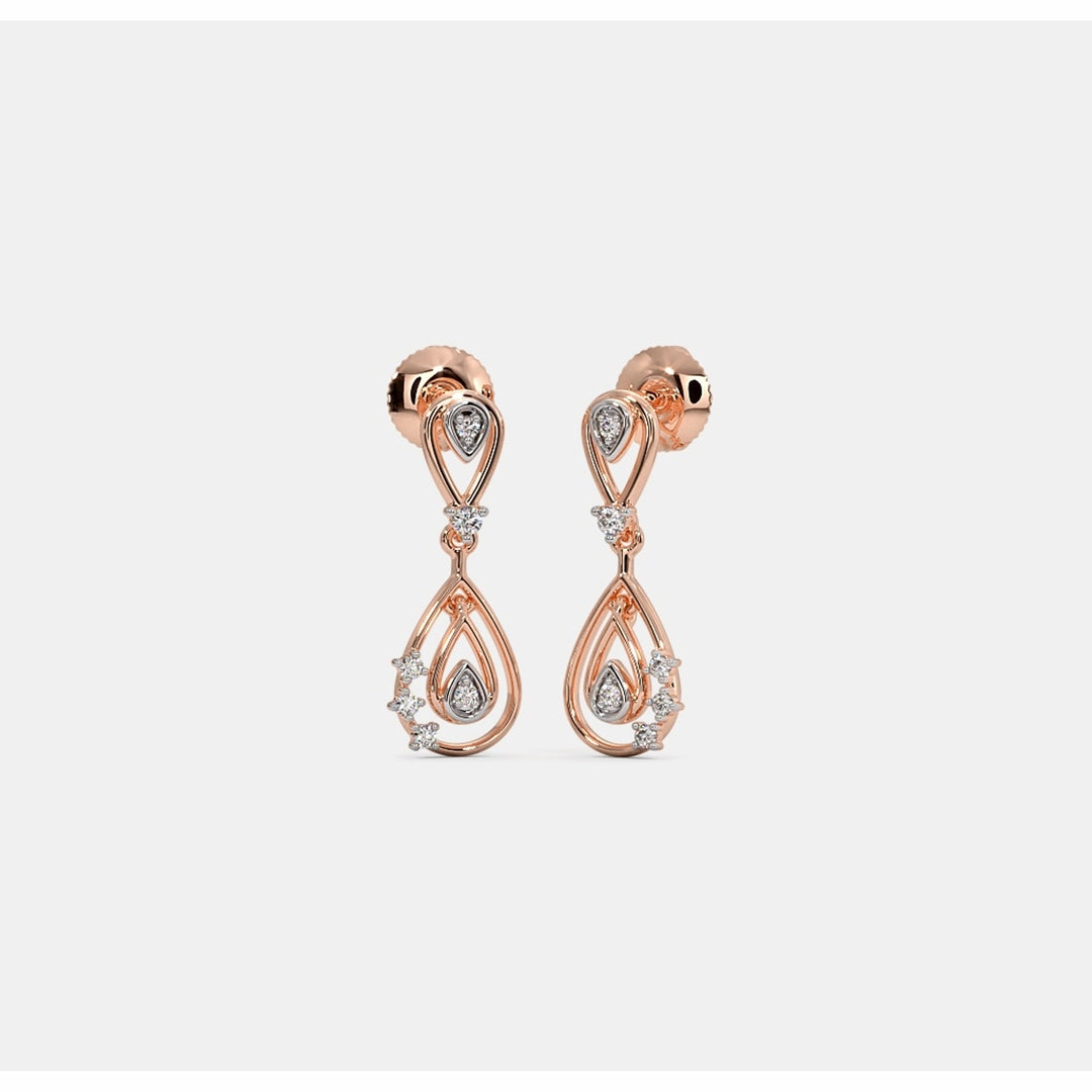 18 KT DIAMOND EARRING 5.5 Gms - MJ25ER252