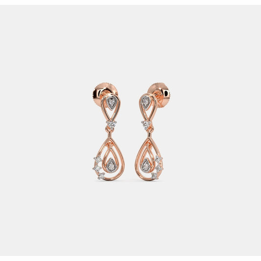 18 KT DIAMOND EARRING 5.5 Gms - MJ25ER252