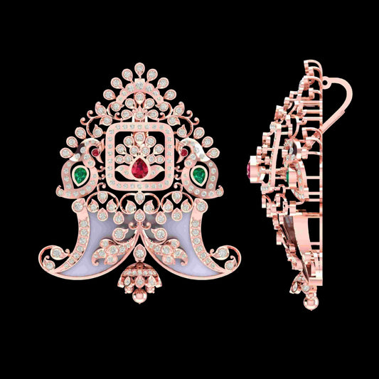 Diamond PENDANT With 20.41 Gms of 18 Kt Gold and 2.345 Cts of Certified Natural Diamonds Code: MJ26PND109