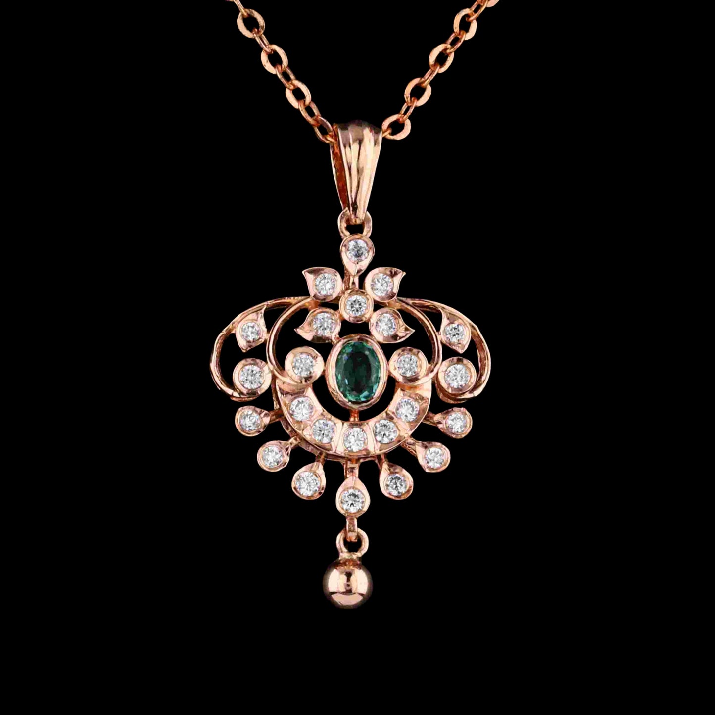 Diamond PENDANT With 3.048 Gms of 18 Kt Gold and 0.363 Cts of Certified Natural Diamonds Code: MJ26PND105