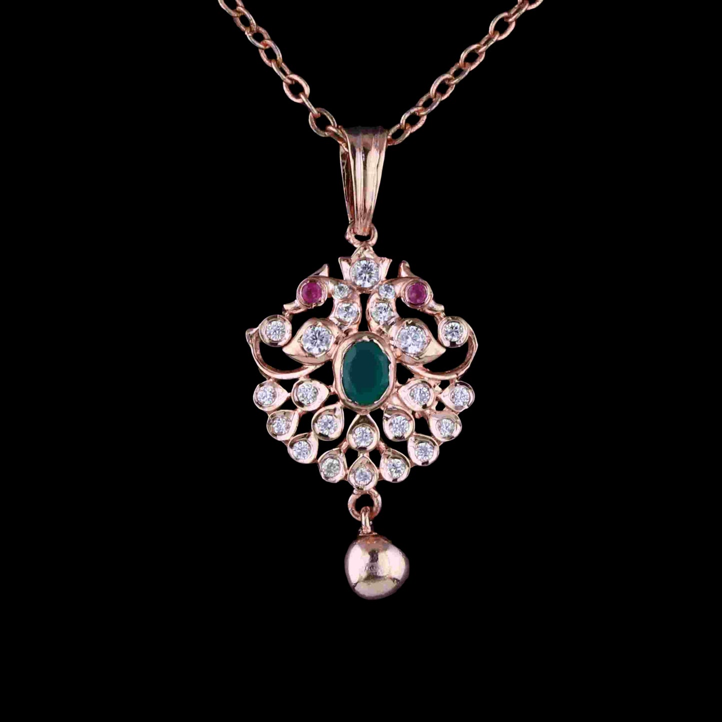 Diamond PENDANT With 2.355 Gms of 18 Kt Gold and 0.235 Cts of Certified Natural Diamonds Code: MJ26PND116